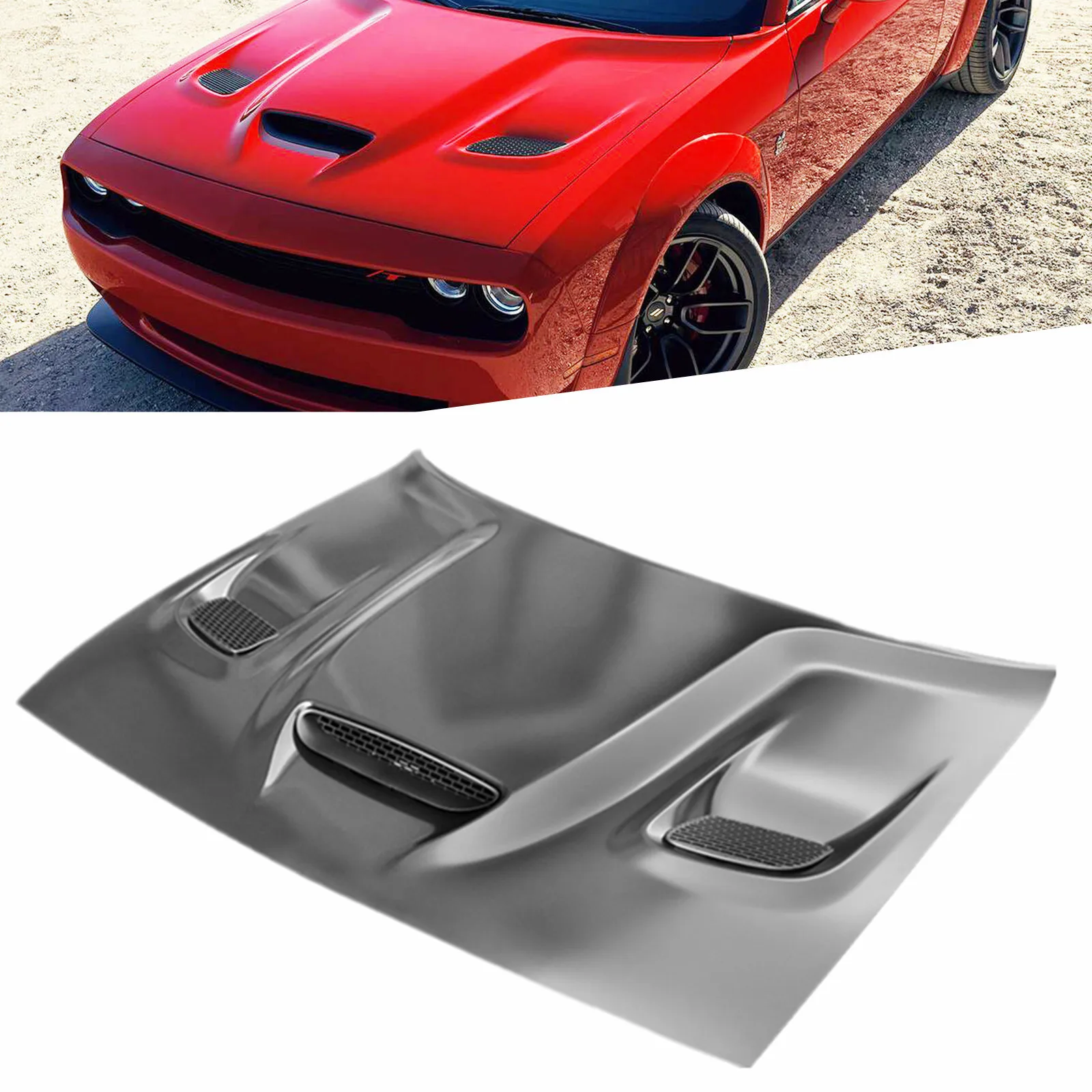 ダッジ チャレンジャー SRT ヘルキャット 2017-2019 用 ボンネットOEM