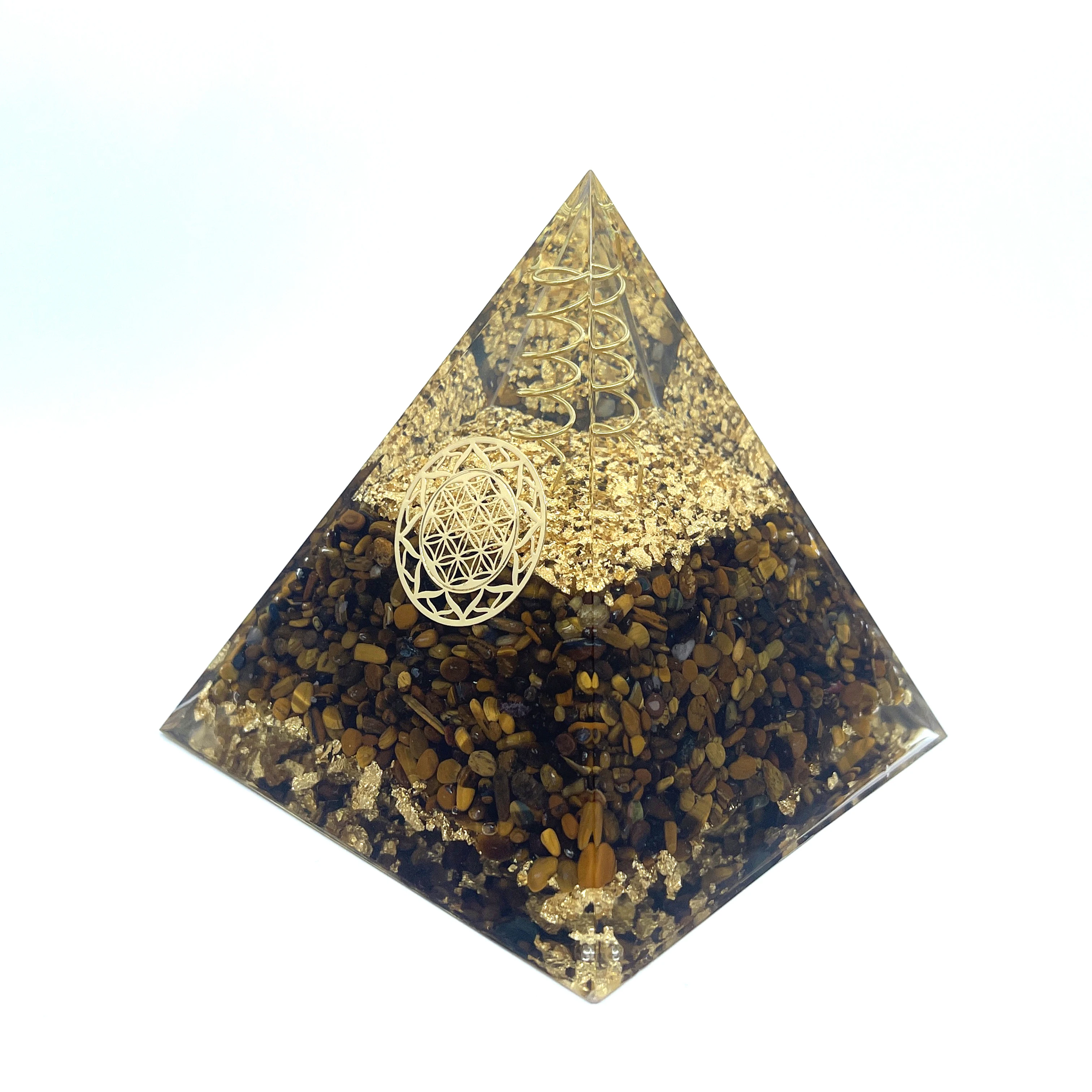 10x10 см природный драгоценный камень тигровый глаз сила жизни Пирамида