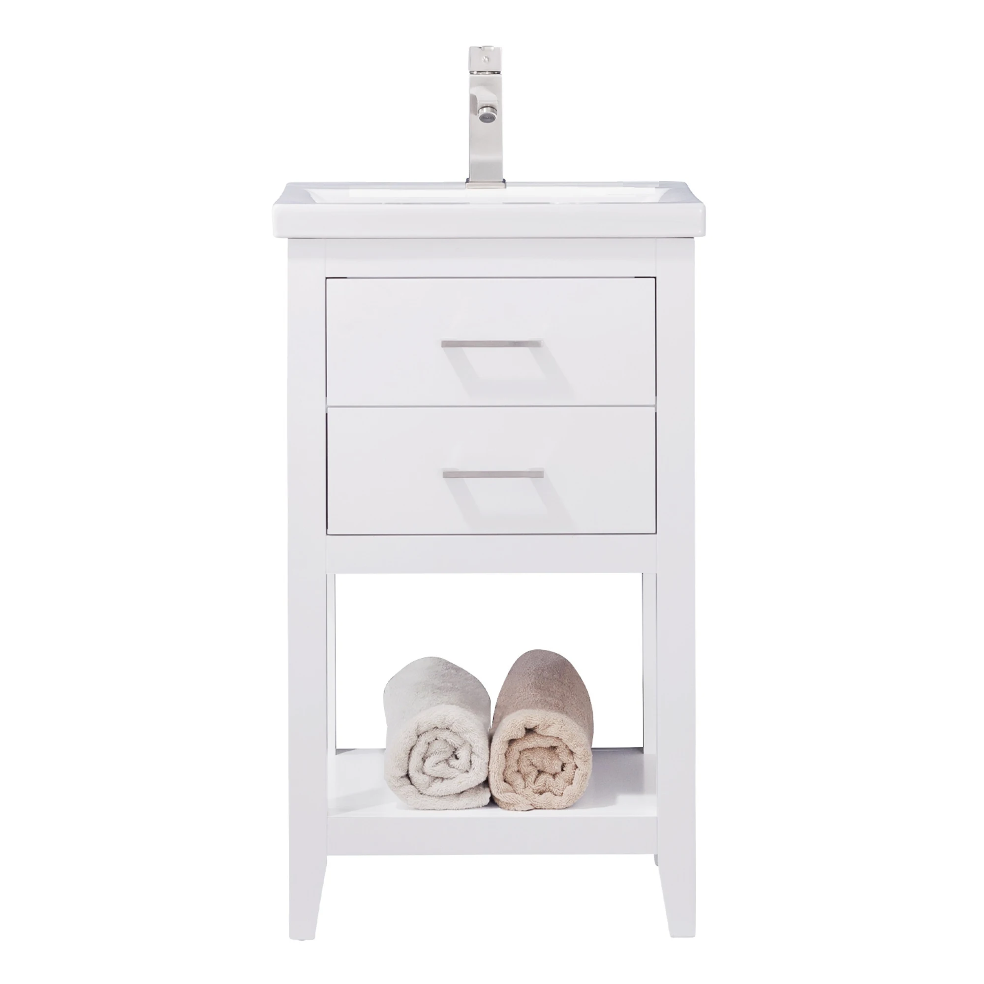 Design Element Cara 20 Single Sink Vanity In White Made With Solid Hardwood And Ceramic Undermount Sink Buy Bathroom Vanity Wholesale Bathroom Vanity Custom Cabinet Usa Product On Alibaba Com