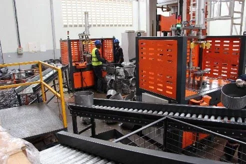 AUTO TRIMMING and JOGGLING MACHINE for LPG TANKS