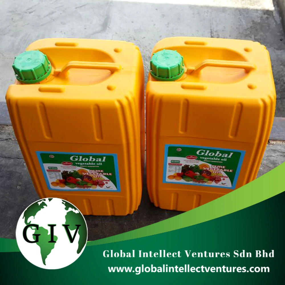 Global Palm Oil For Cooking 25 L White/ Yellow Jerrycan 100 Premium