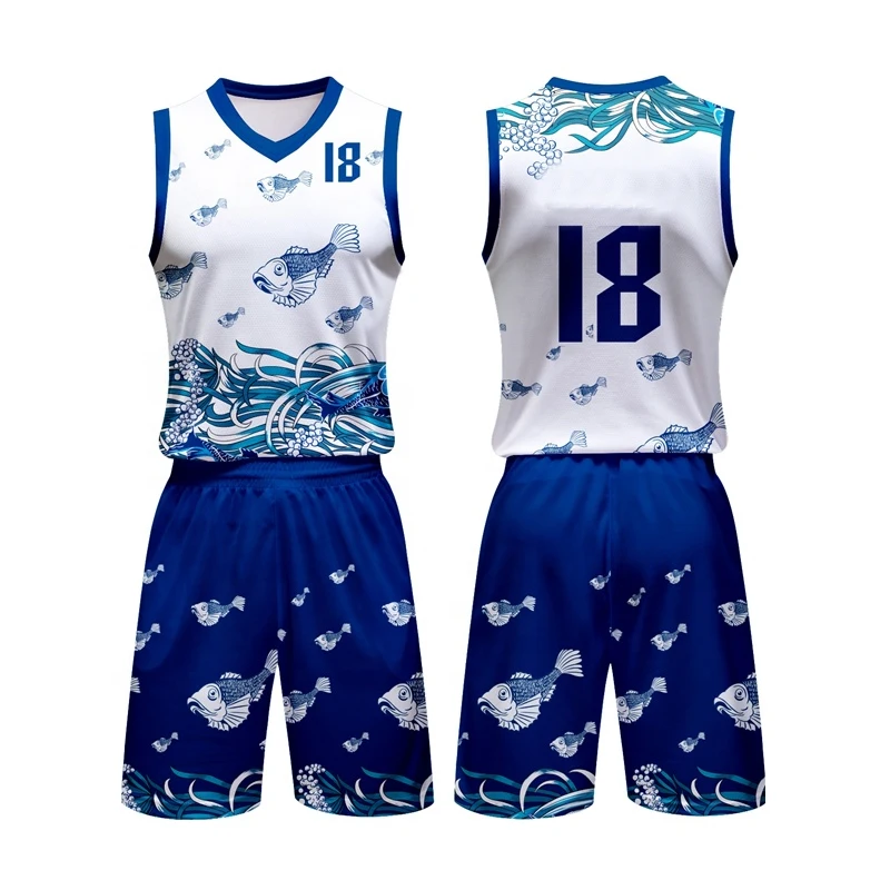 2020 Sublimation Custom Latest Basketball Jersey Blue Pattern Quick-drying  Vest Training Match Jersey Basketball Suit - Basketball Jerseys - AliExpress