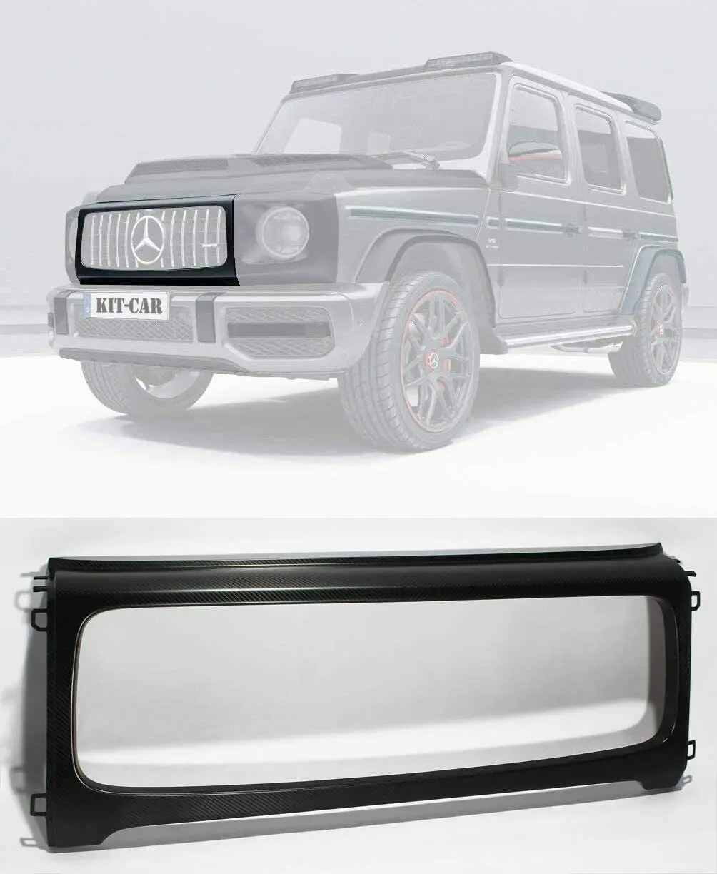 Matte Black Front Grille Frame Made Of Carbon Fiber Made For Mercedes G Wagon G63 W464 W463a 18 Buy W5 Matte Black C0 Carbon Fiber Front Grille Frame Mercedes Mercedes B G Wagon