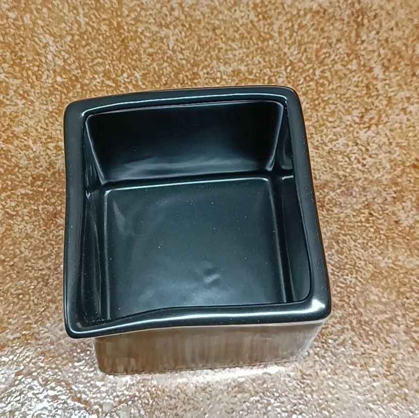 Massage Oil Square White Ceramic Candle Jar With Spout