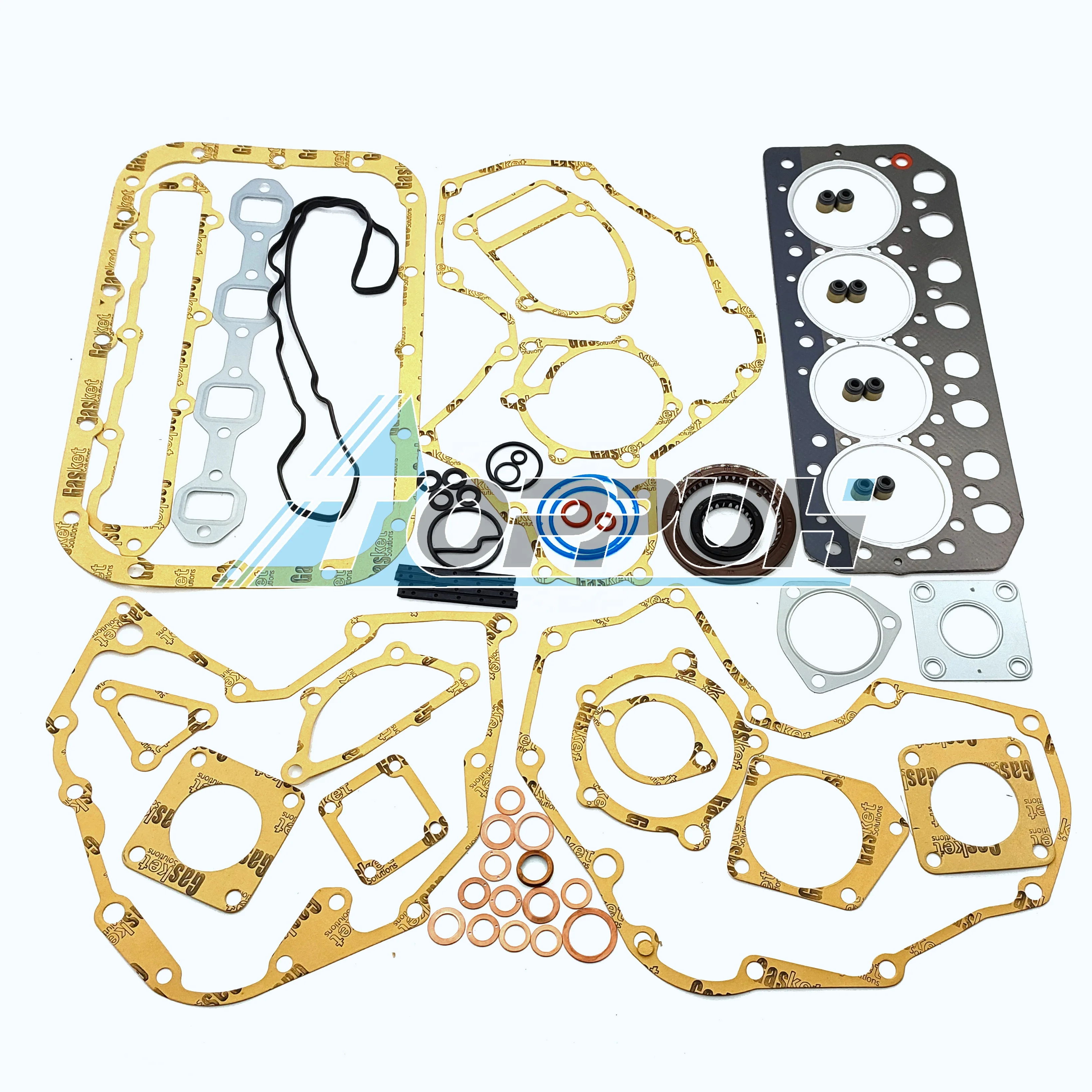 S4L Engine Overhaul Rebuild Kit With Cylinder Gasket Piston Ring Liner Kit Bearings Valves Set for Mitsubishi S4L S4L2