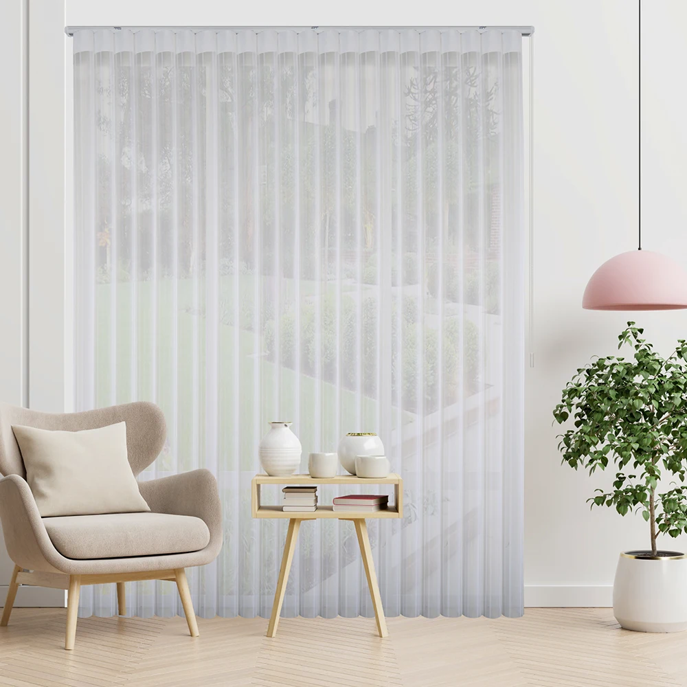 Vertical Tulle Manuel Sheer Hanas Vertical Tulle Sheer Blinds Fabric