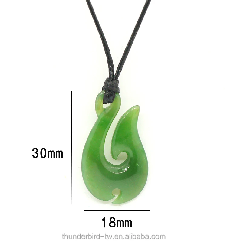 HAND CARVED NEW ZEALAND JADE HOOK PENDANT. HAND MADE JADE NECKLACE – NZ  Pacific