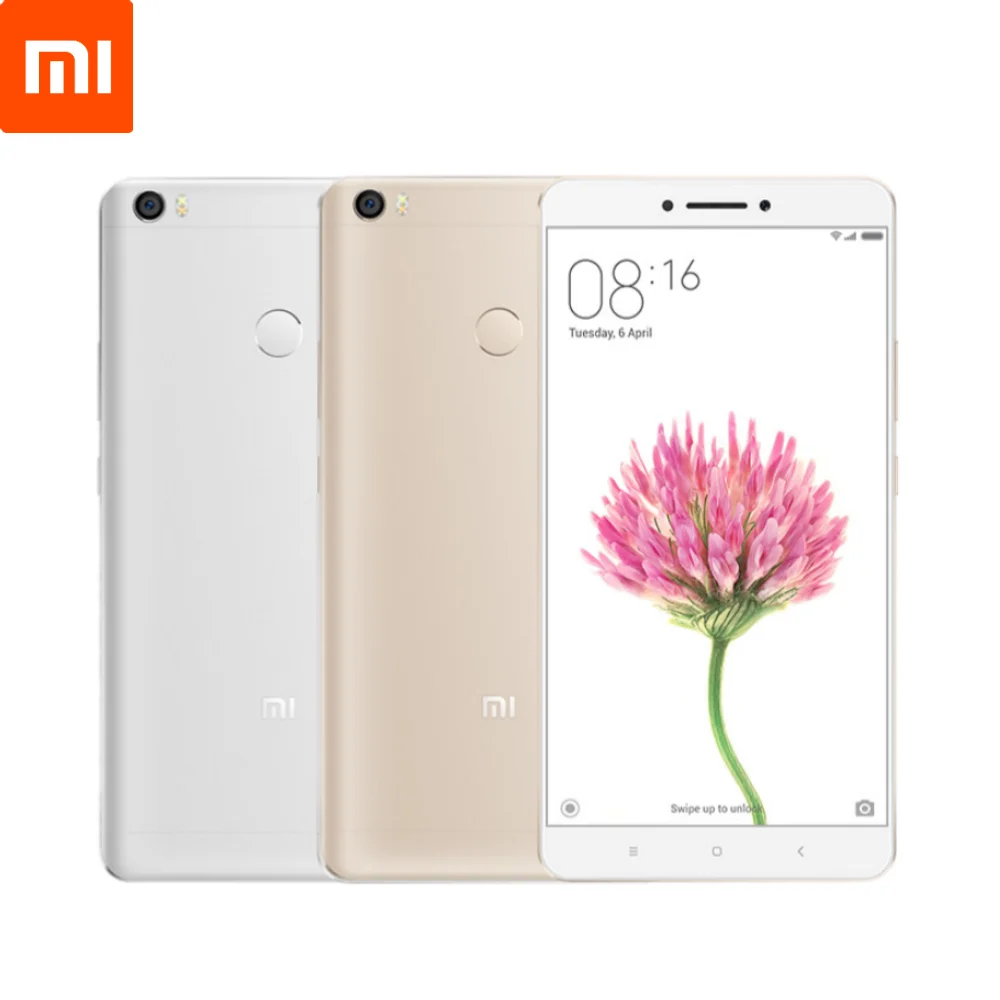 Xiaomi Mi MAX用の6.44インチ指紋ラム3GB + 32GB Androidロック