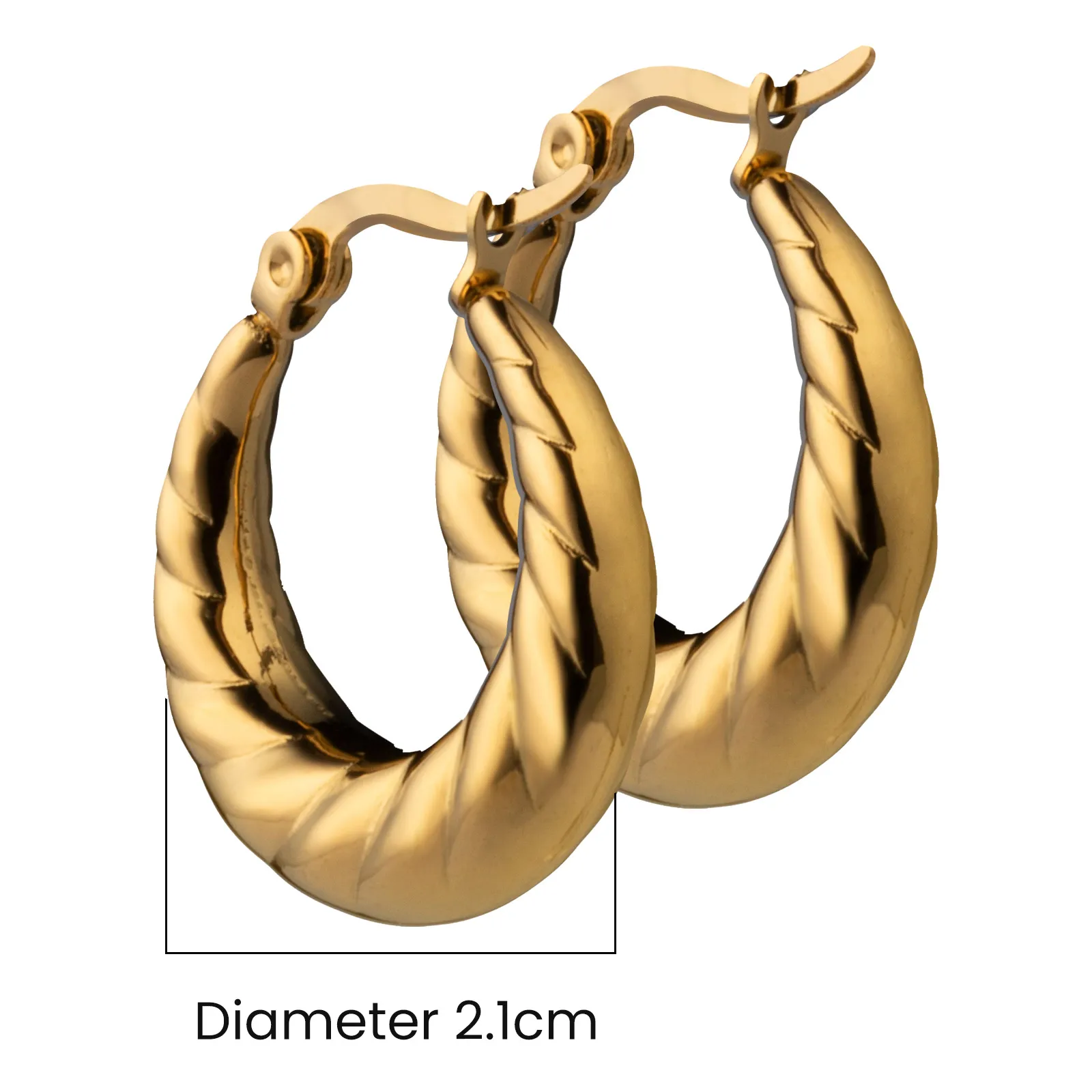 Gold Plated Girls' Earrings Jewelry For Women Fashion Style 316l