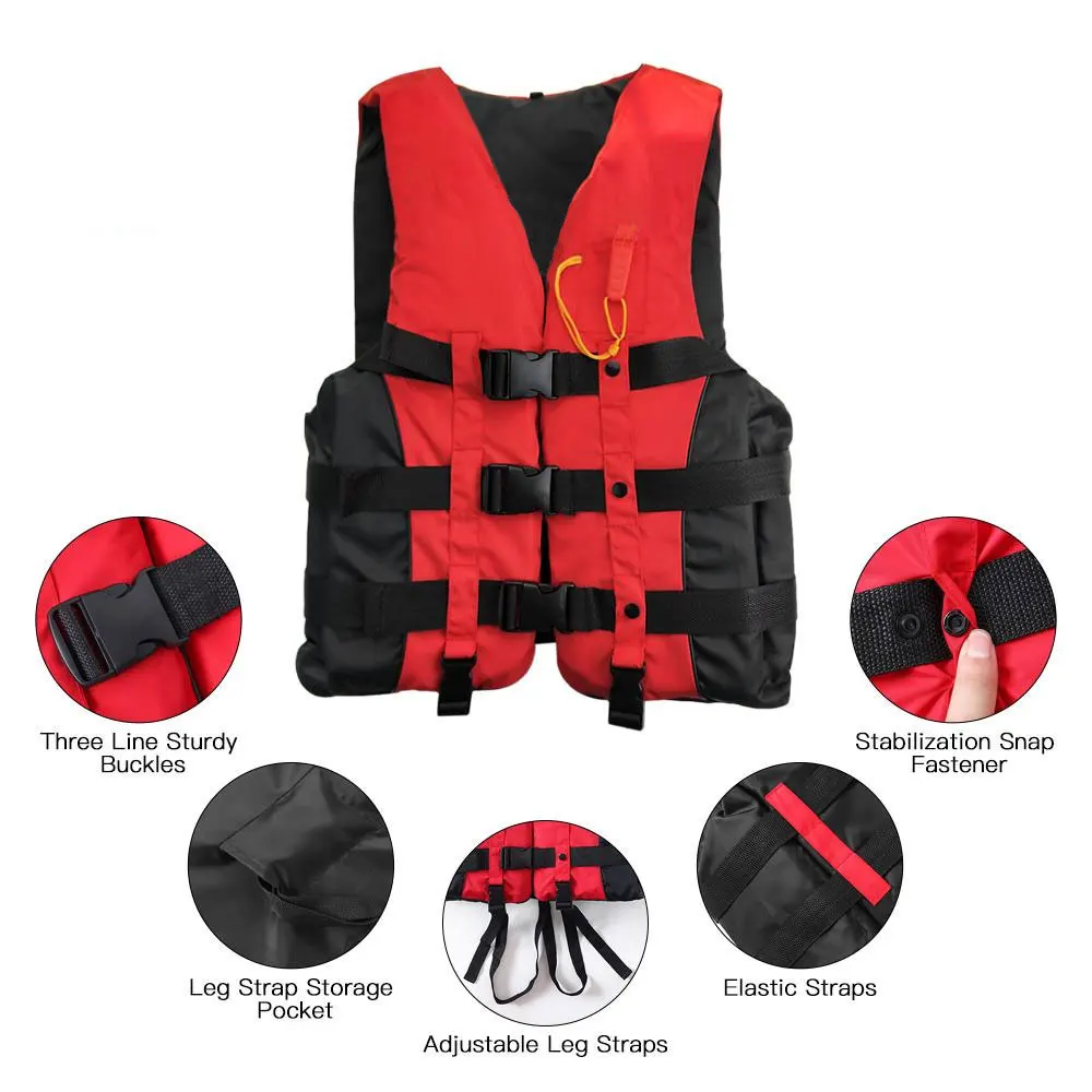 Details about   Outdoor Swimming Boating Skiing Driving Vest Survival Suit Life Jacket For 