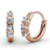 S925 With 18k Rose Gold Plated Classic Earrings