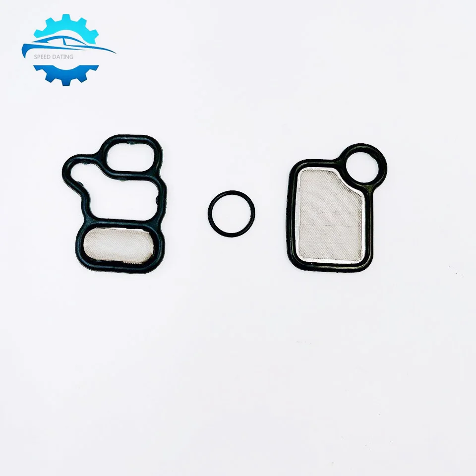 DEVMO 3-Piece VVT/VTEC Solenoid Gasket Set - Fits Honda CR-V, Accord, Civic, RDX & More 2002-2015 - Replaces 15815-RAA-A02