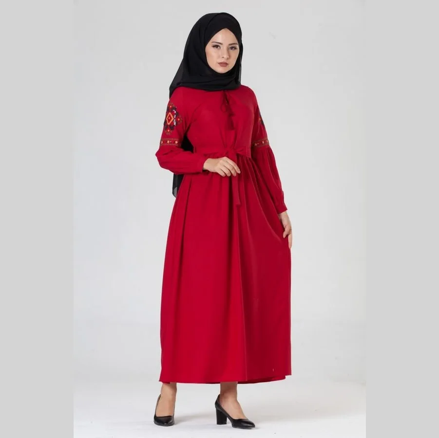 Ajm S 2020 2021 Maroon Color Dubai Burka Caftan Jilbab Latest Abaya Style And Designs From Pakistan New Hot Selling Muslim Dress Buy Abaya Dubai Abaya New Model Abaya In Dubai Product On Alibaba Com