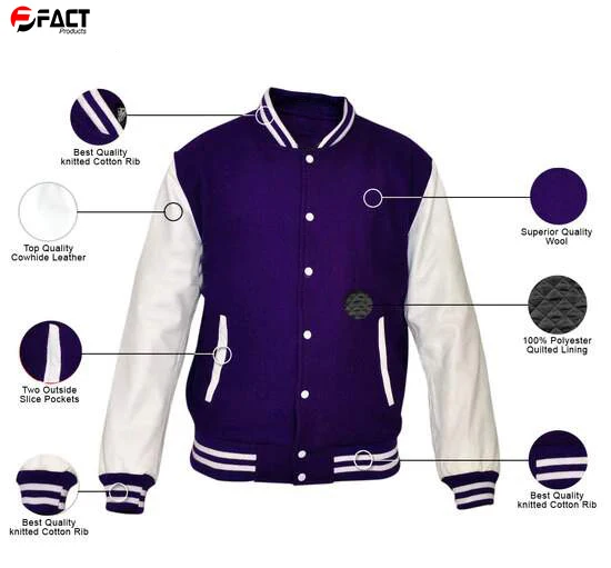 Varsity Baseball Jacket Custom Letterman Jackets Classic Men's Wear ...