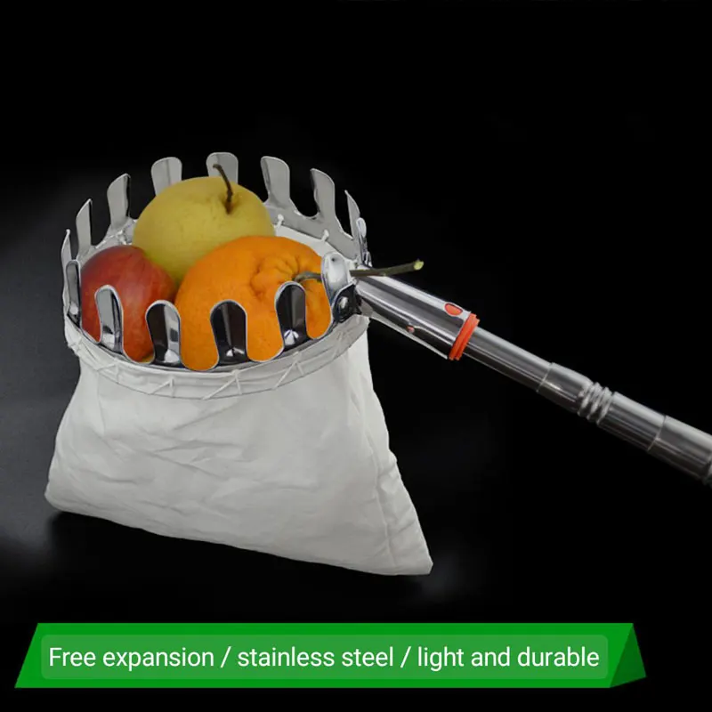Разумная цена, длинная ручка, регулируемый инструмент, садовая корзина для обрезки фруктов