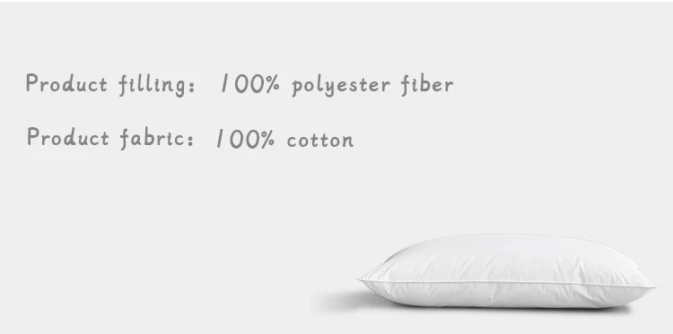 Factory Supplier Sleepwell Colorful Breathable Soft Hotel Hilton Pillow