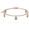 Pulsera casual de latón con baño de oro rosa