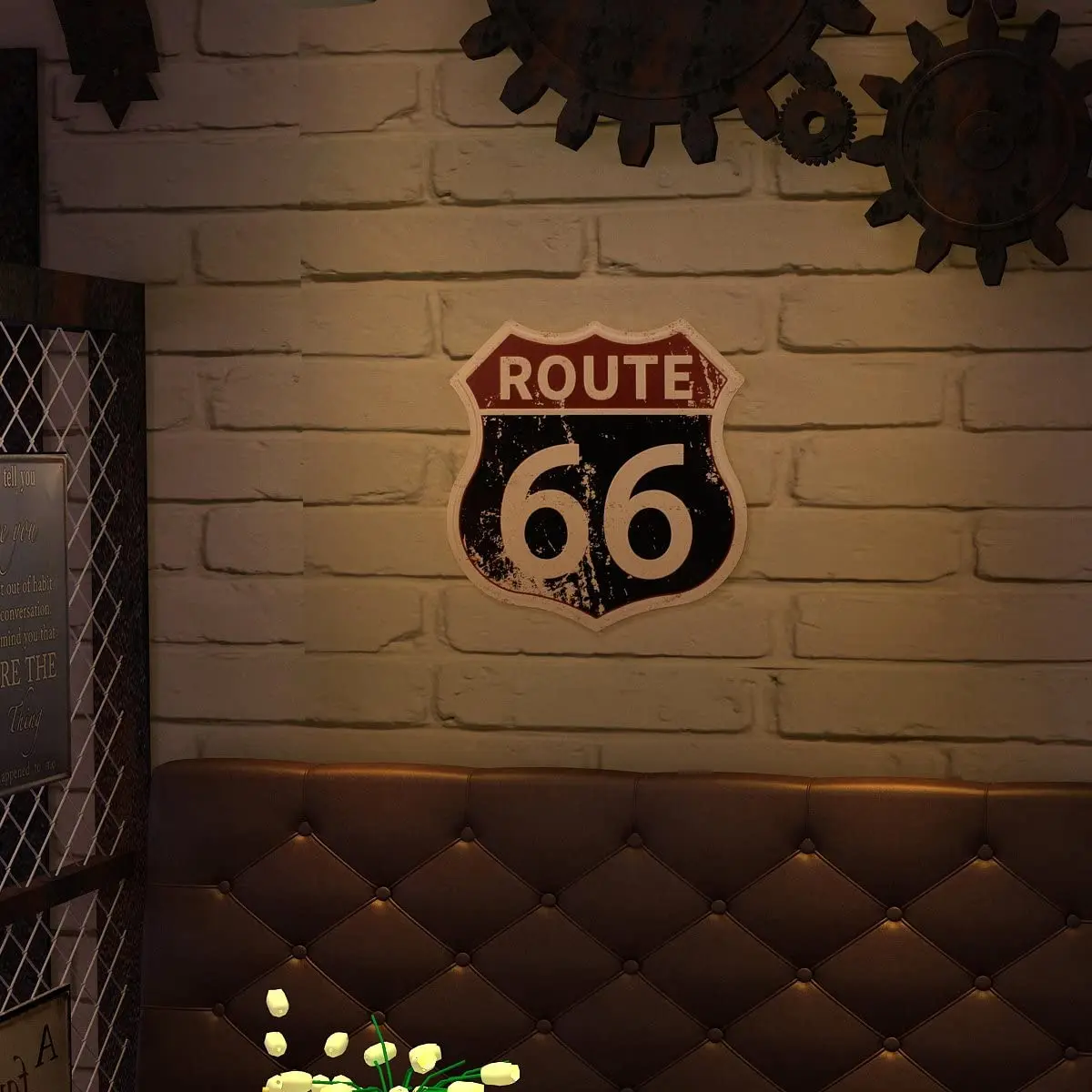 Vintage Route 66 Carteles De Metal Estilo Antiguo Carteles Varios