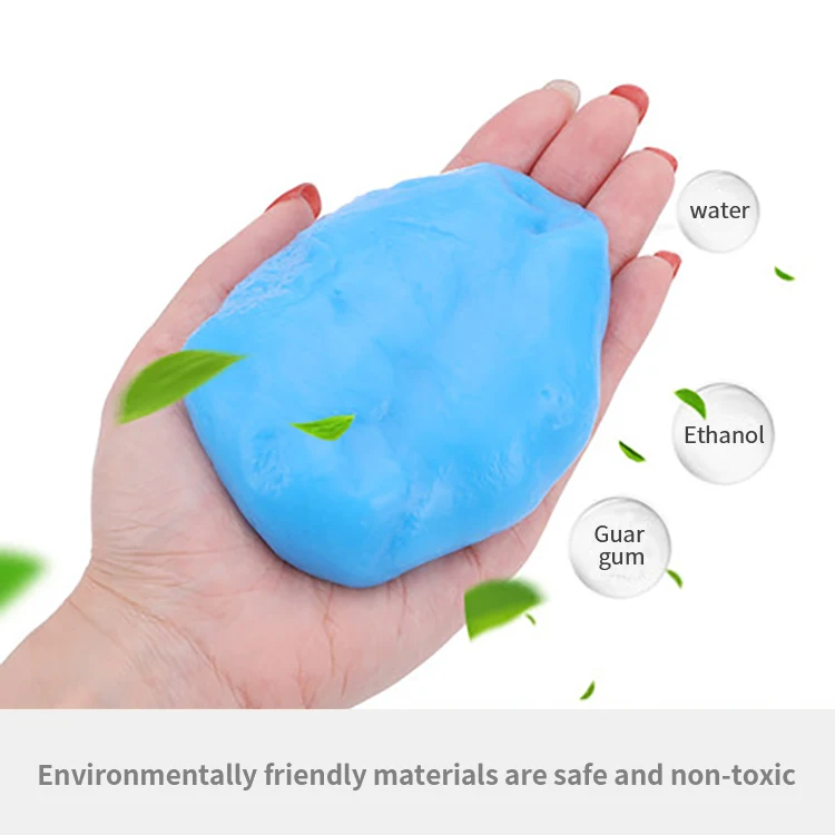 Custom 80g 160g Clean Soft Glue Detailing Magic Super Crystal Mud Earphone and Keyboard Dust Cleaner Car Cleaning Gel