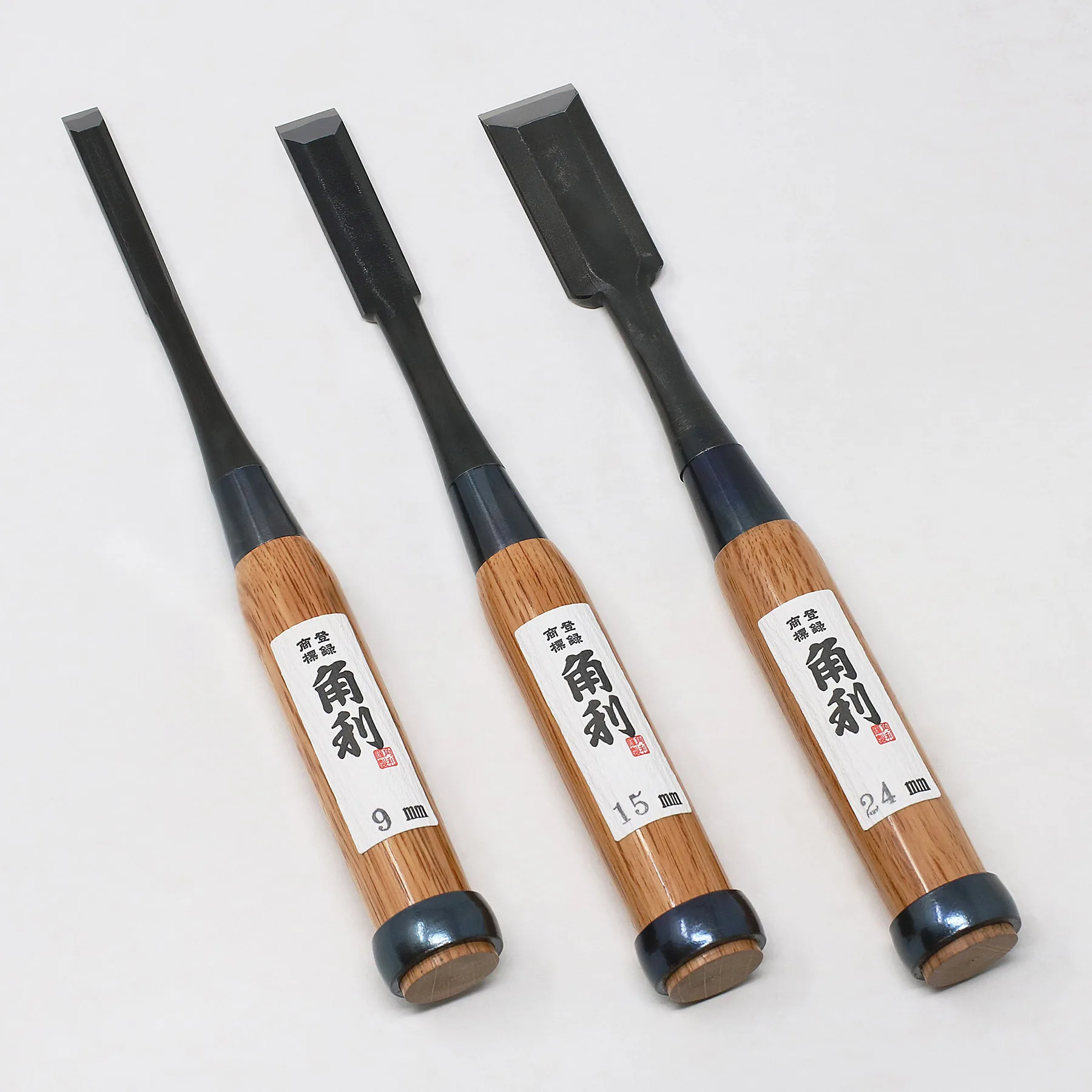 Kakuri Japanese Wood Chisel Set 6-piecefor Woodworking White Oak Wood ...