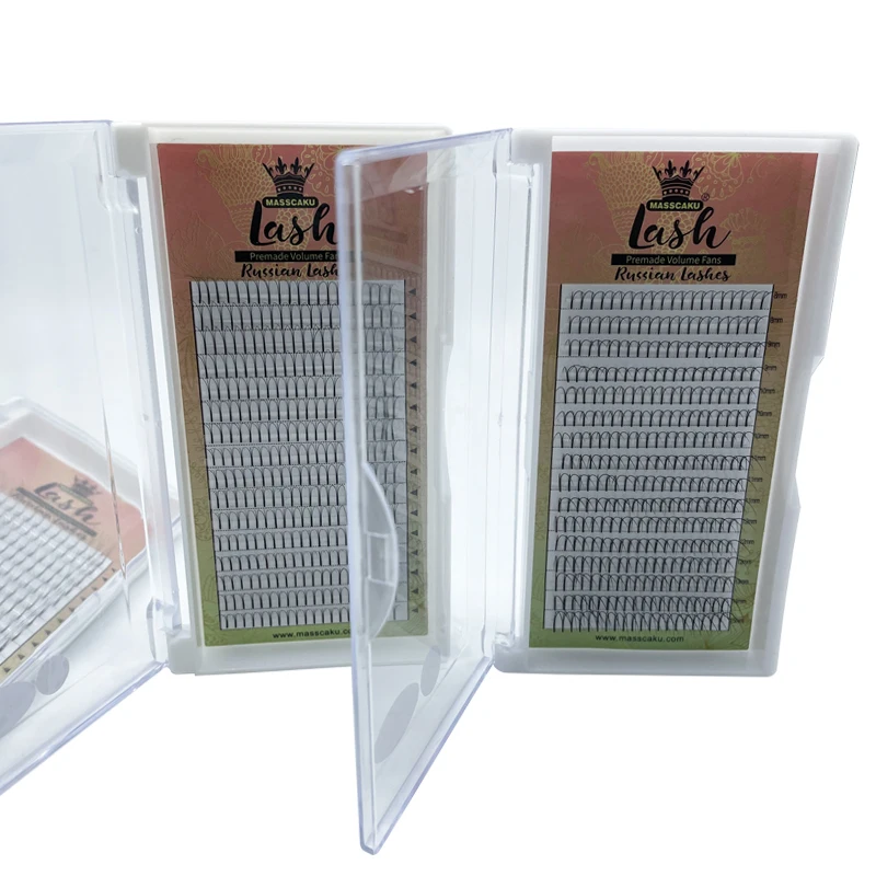 
 Изготовленным на заказ логосом Мега индивидуальный объем ресниц для наращивания ресниц  