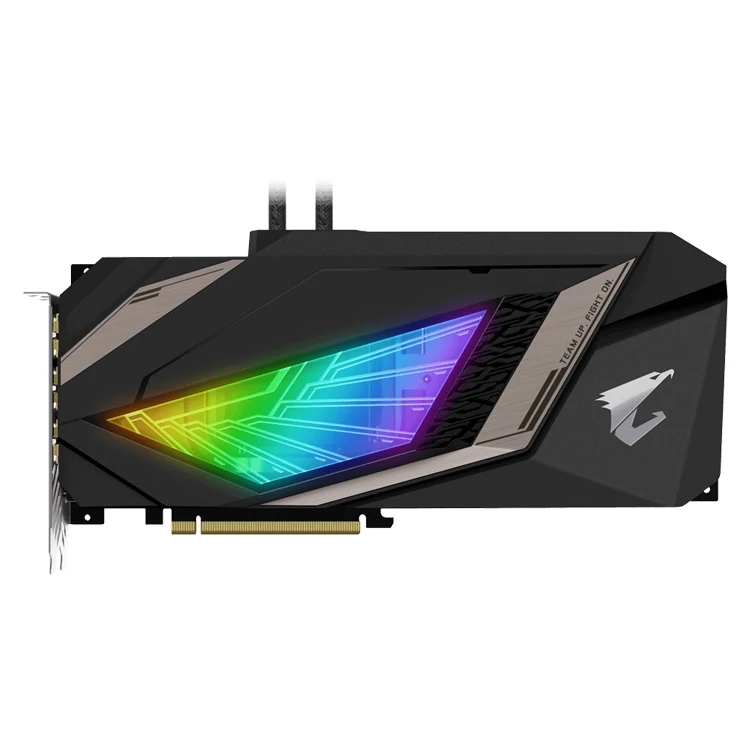 Used GIGABYTE AORUS GeForce RTX 2080 XTREME WATERFORCE 8G with 240mm AIO RGB Fans Graphi aperçu 4