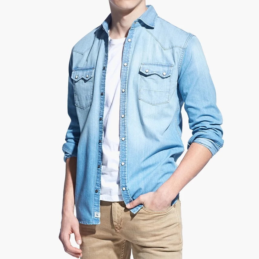 www. Print on Denim #cc110, 100% Cotton, Men's Monogrammed Custom Tailored Shirt