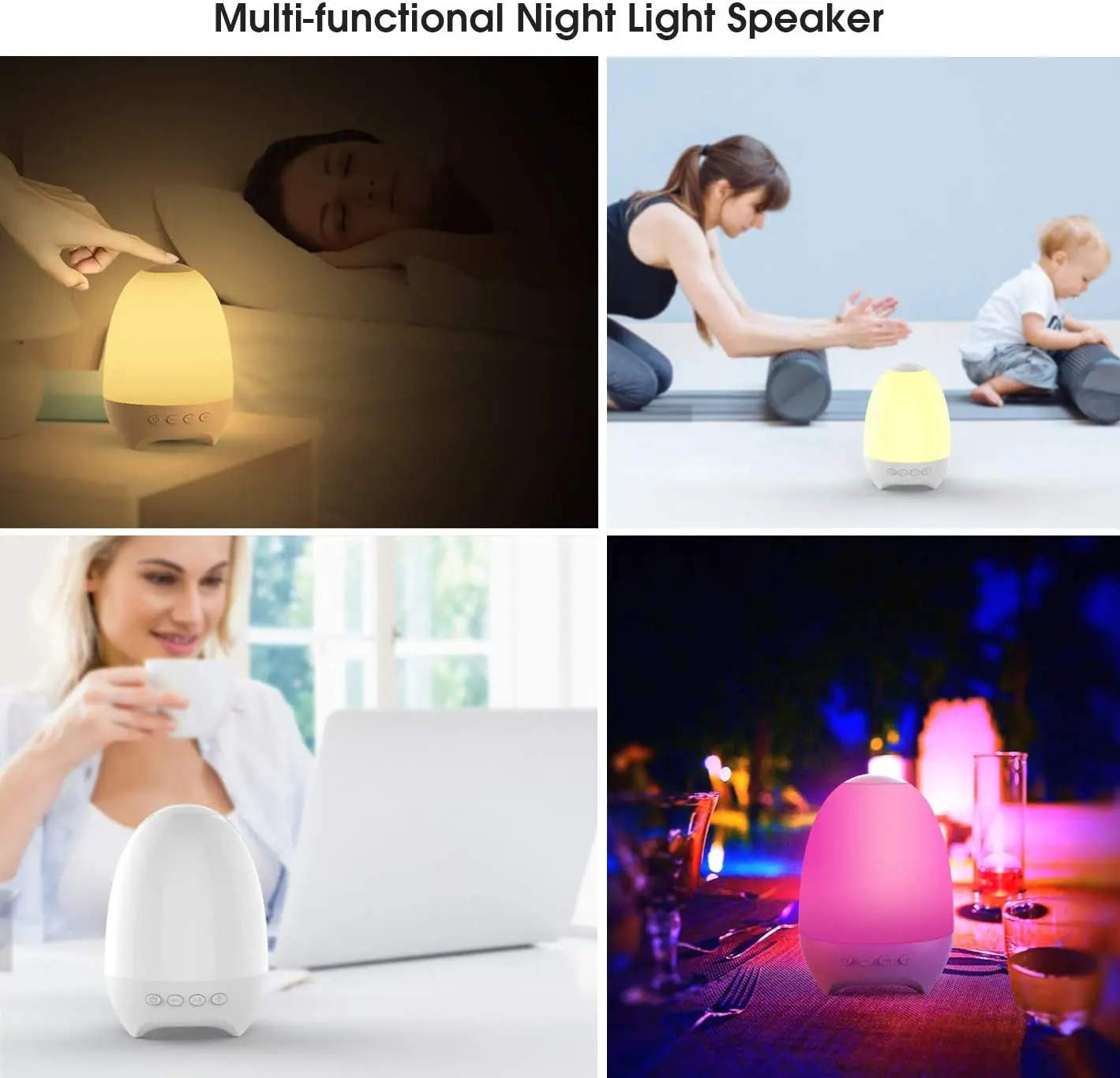 Bluetooth Soundbox Soundbar Wireless Sound Box Waterproof Microphone Dj Loudspeaker Moon Led Lamp Light Speakers Active Portable - ANKUX.COM
