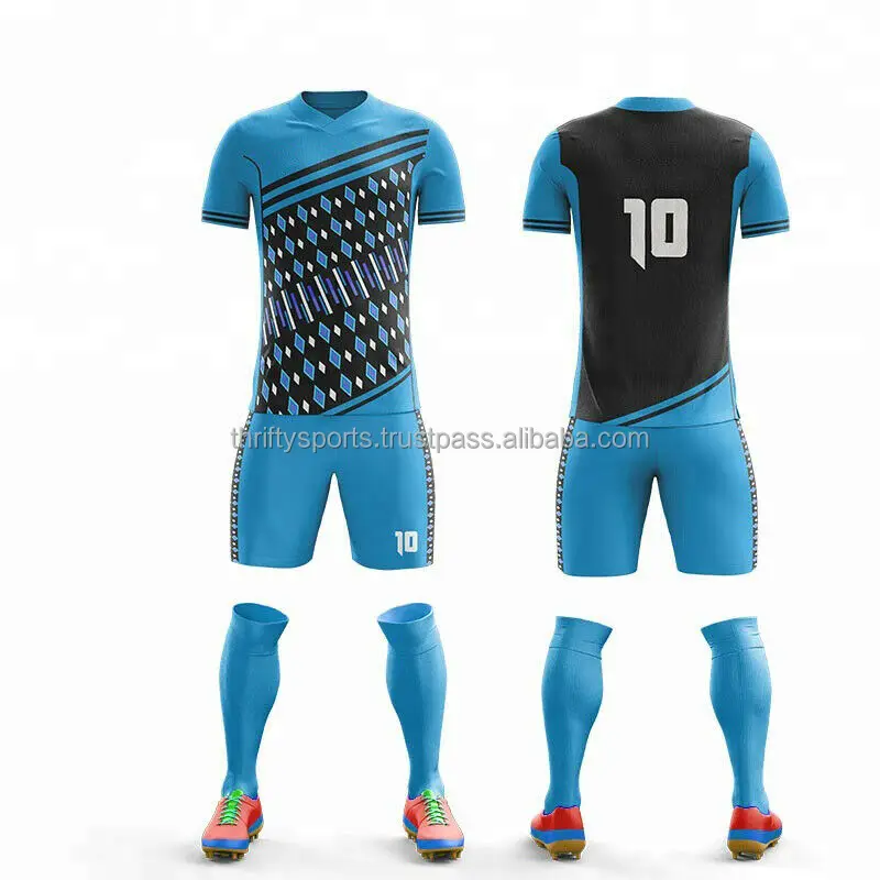 Custom Made Soccer Uniform For Men's Unisex Sublimation Soccer Kits