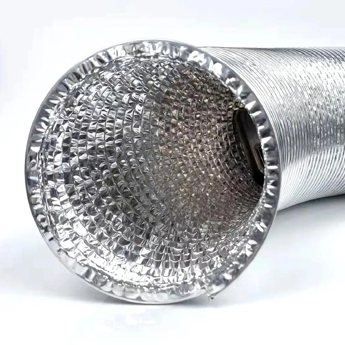Flexible Aluminum Ducting Hose Air Duct Foil For Hvac Systems Parts ...