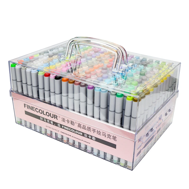 240 Colors FINECOLOUR EF103 Marker Full Set Brush Head Art Alcohol