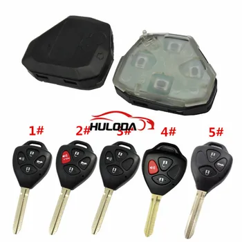 For Toyota 4 button remote key with 434MHZ use for Camry,RAV4,Corolla,Highland and vios key shell ,blade is TOY43 and TOY47,you