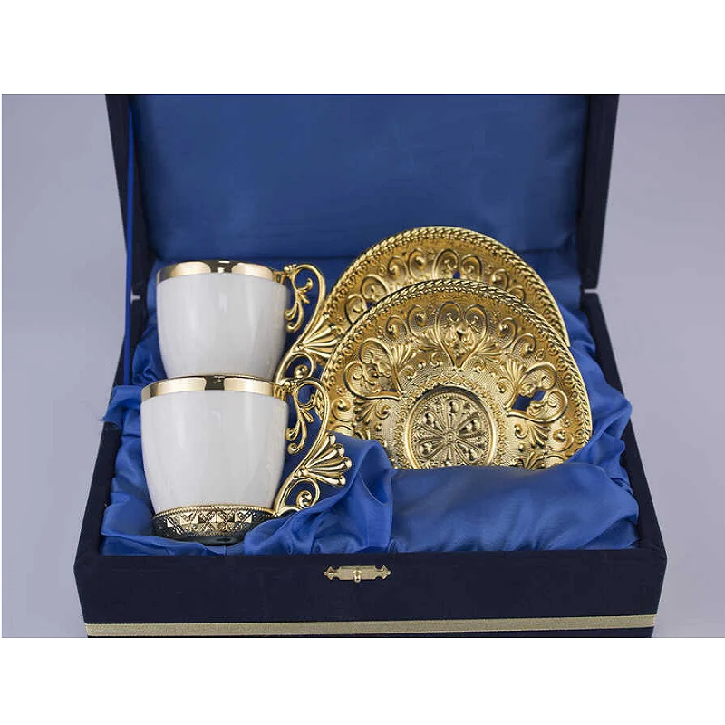 Turkish Coffee Set of Six, Coffee Cup Set 6, Coffee Serving Set