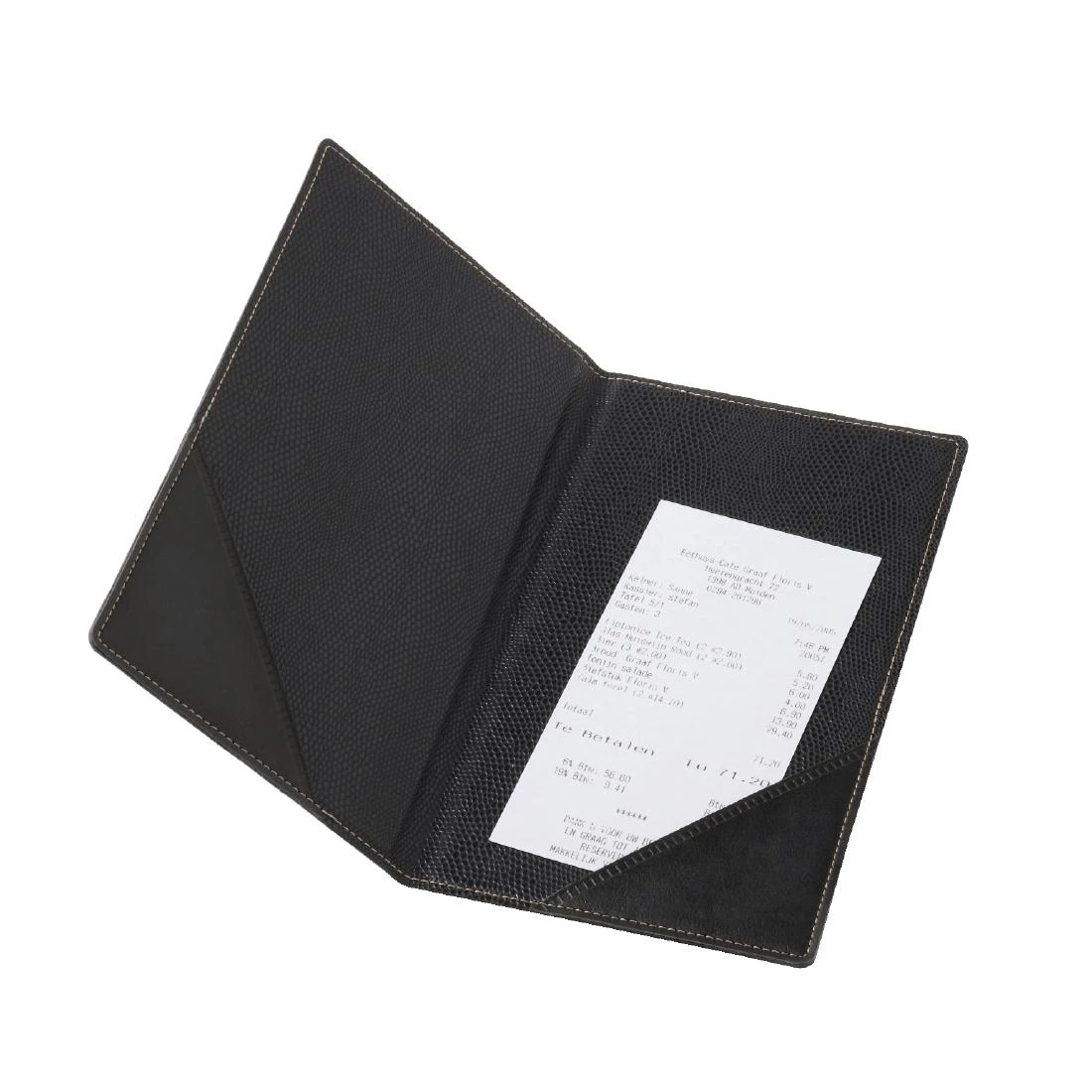 LEATHER LOOK WITH COMPLIMENTS FOLDER IDEAL FOR RESTAURANTS FOR THE BILL 