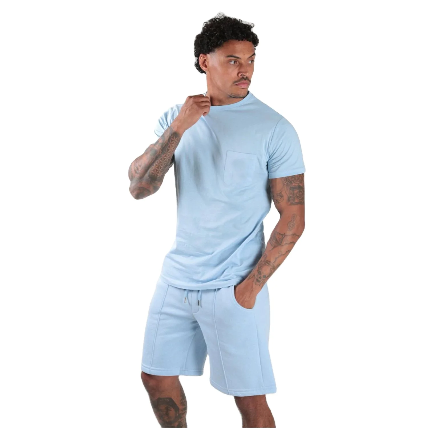 Shirt Sleeve Twin And Shorts Sets 