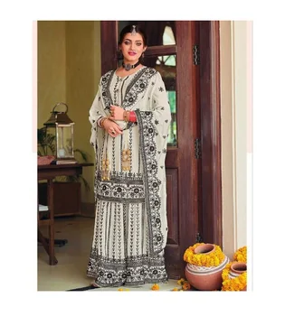 India & Pakistan clothing gharara designs punjabi girl sexy salwar suit neck designs lady punjabi sexy woman
