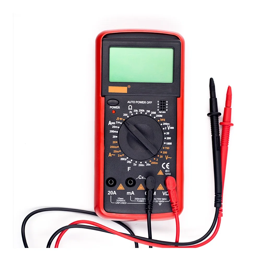DT-9205A Высокоточный Многофункциональный Универсальный измеритель анти-горения электрика тест постоянного напряжения и тока метр 100% натуральная кожа