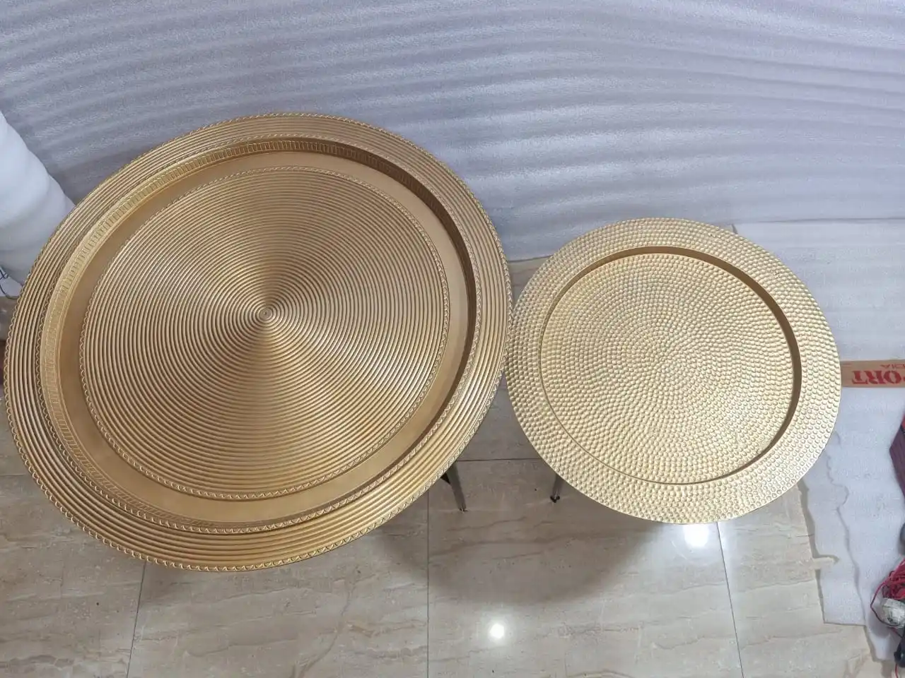 Moroccan Tea Table Set Handcrafted Unique Classic New Midcentury Design Arabian Coffee Table or Indoor Living Room Center Table.