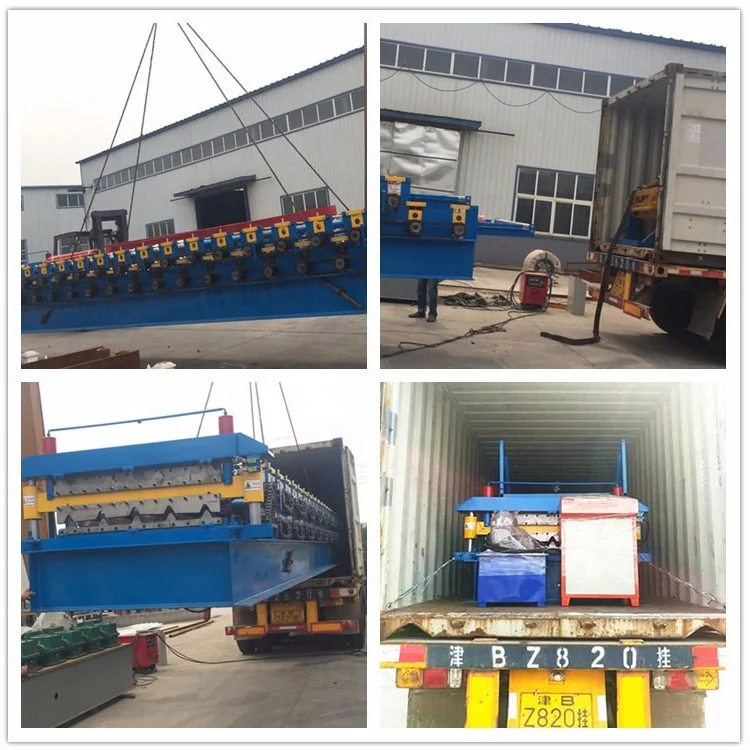 Simple Operate Metal Tile System Making 750 Profile Trapezoid Roof Sheet Cold Roll Forming Machine