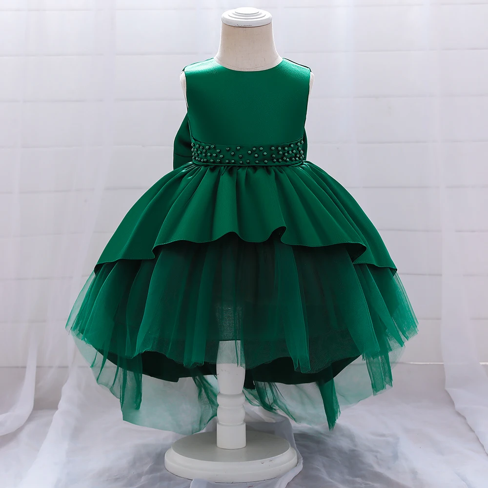 Fsmktz Girls Evening Gown Dresses Latest Children Bow Frock Design Baby ...