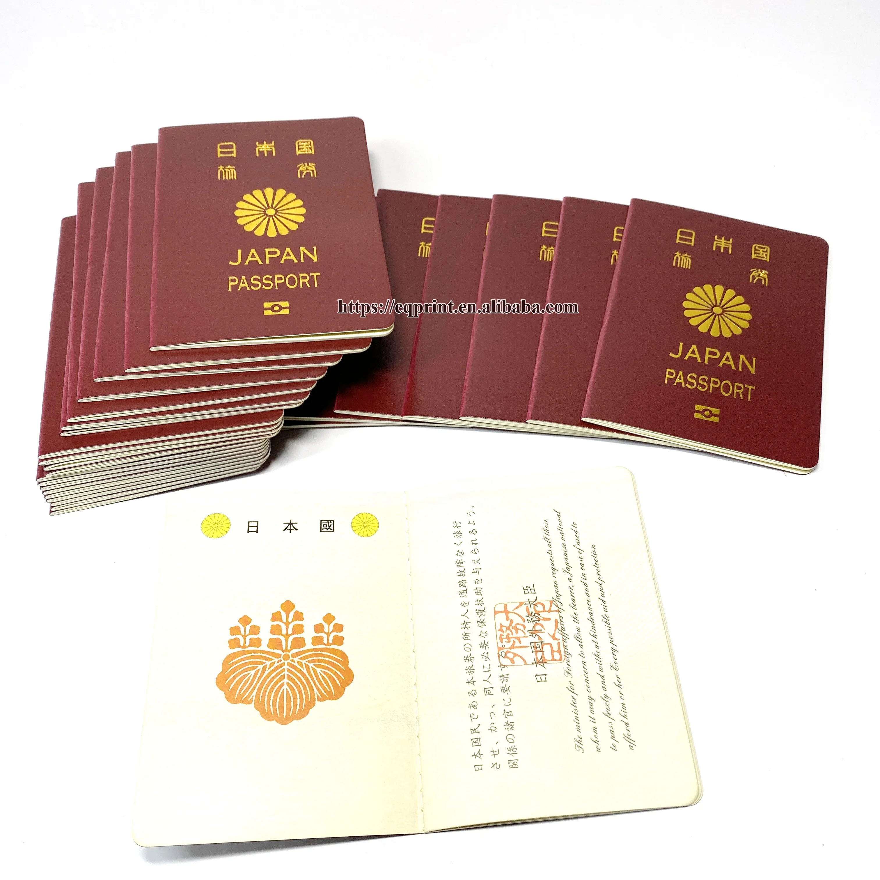 Wholesale Custom Prop Passport Printing in High Quality Certificates for Children or Company Clubs