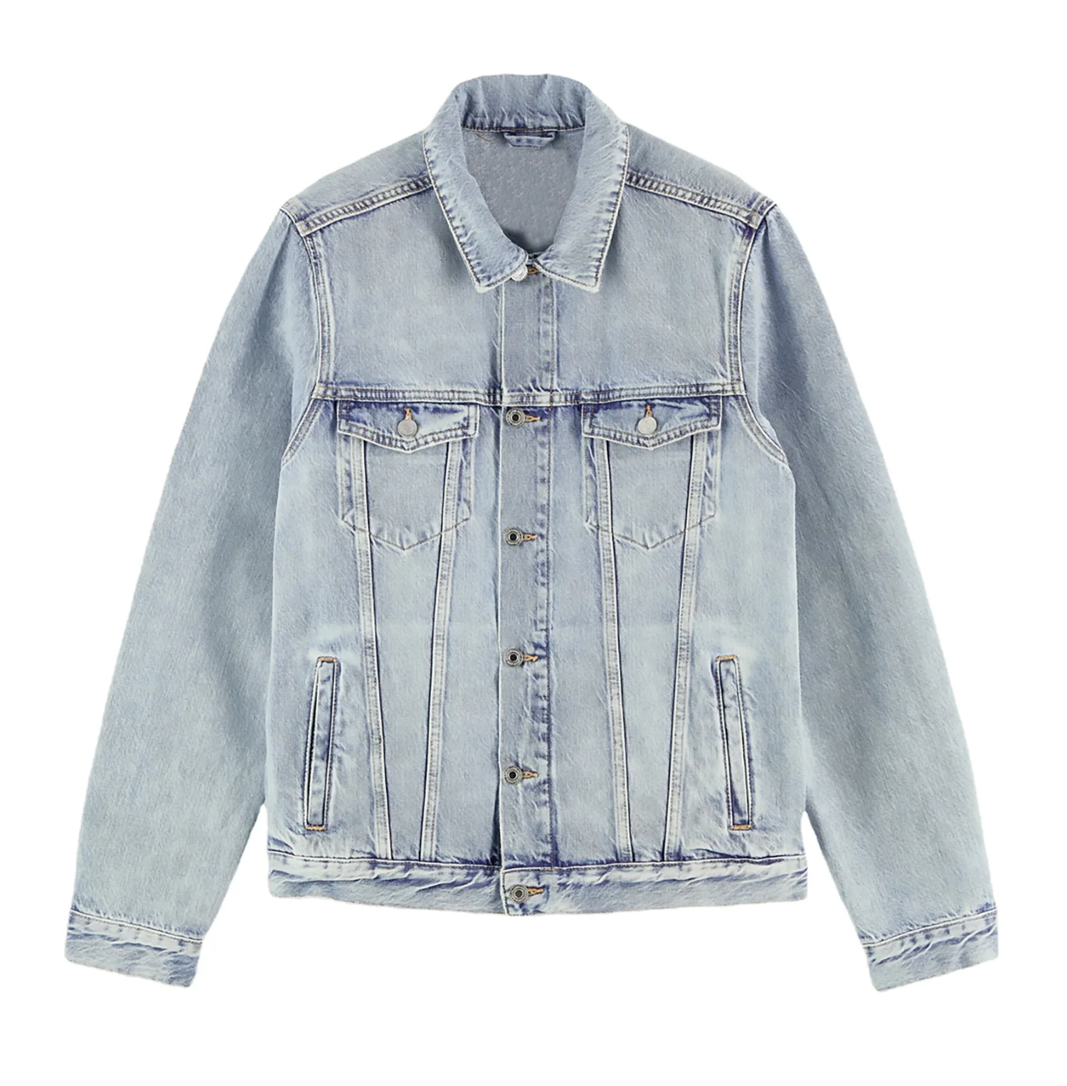 down collar trucker jacket