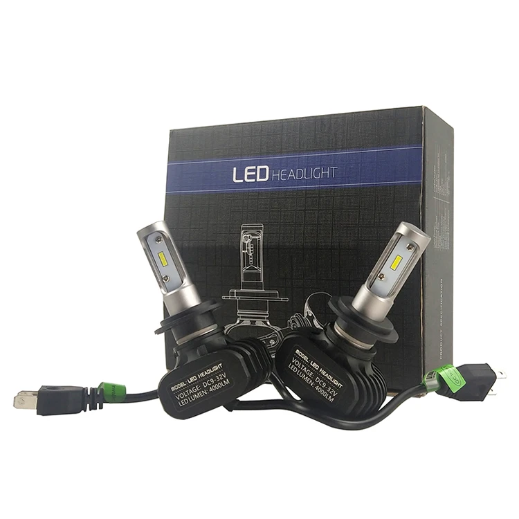 Холодный белый свет 6500K дальний и ближний свет Светодиодная Автомобильная Лампа H1 H3 H4 H7 H8 H9 H11 9004 9005 9006 безвентиляторная 36 Вт CSP Светодиодная лампа для фар