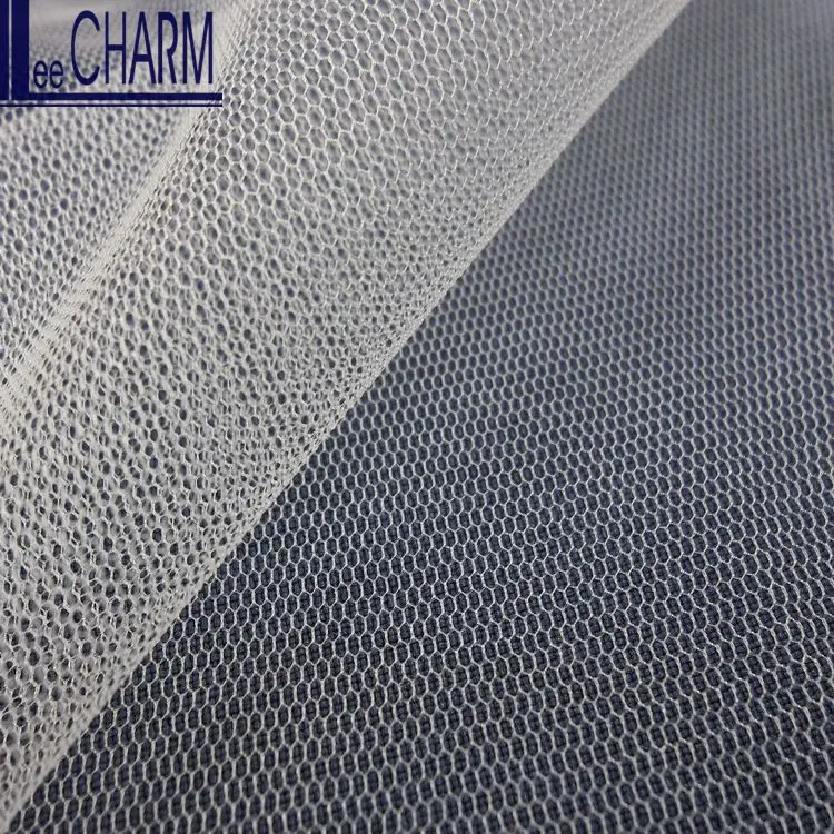 LCY665 100% нейлон 30D розовая Тюлевая ткань