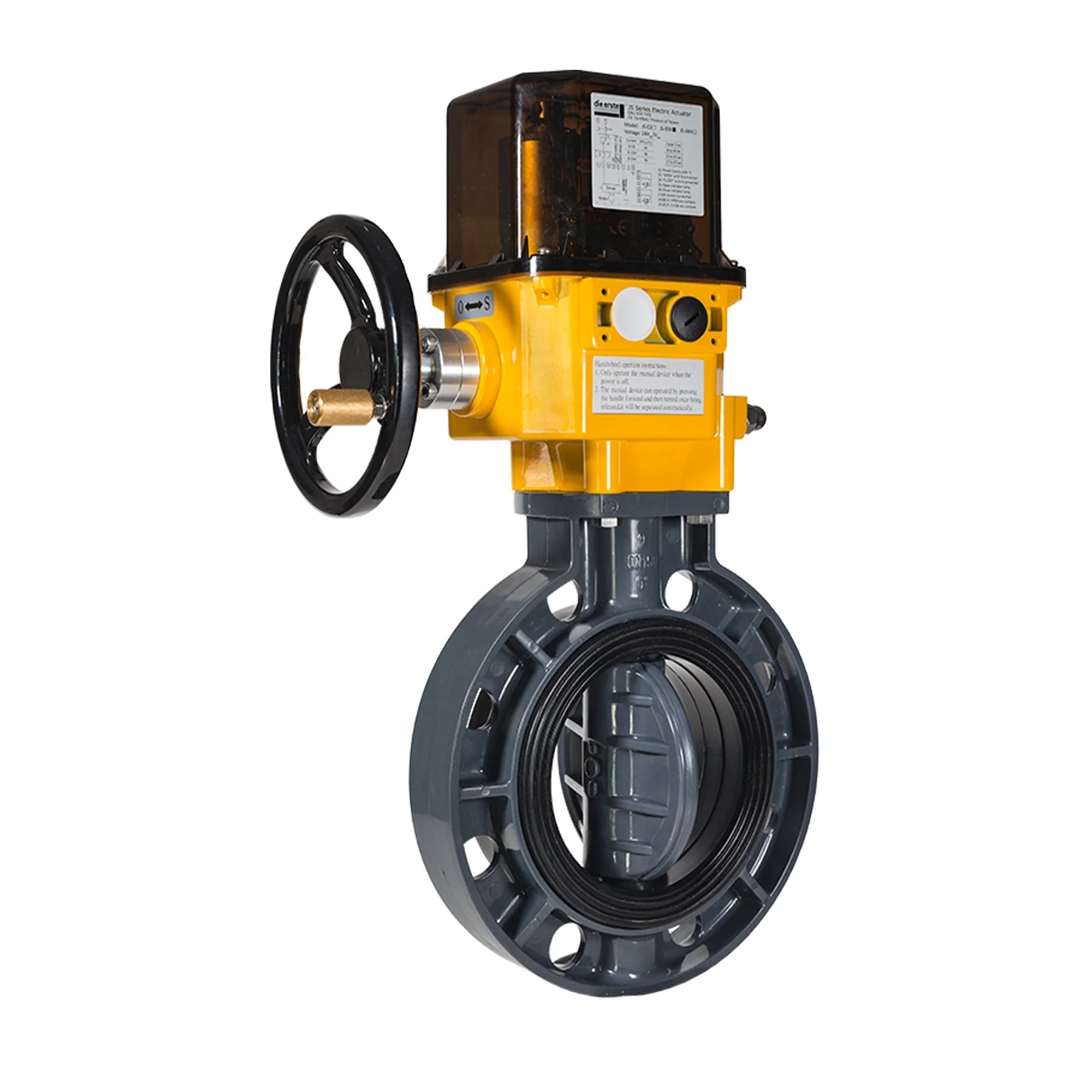Butterfly Valve Flanged -on/off Actuator 24vac Butterfly Valve Flange ...