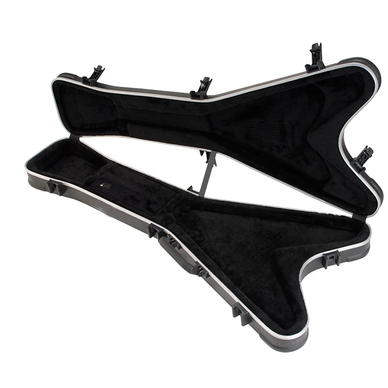 
 Модный чехол для гитары Жесткий Корпус для электрогитар литая крышка для летающих V-образных моделей, сумка для электрогитар  