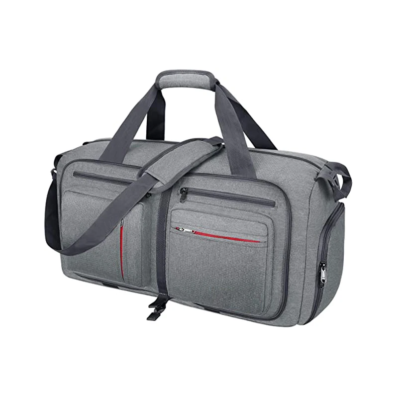 grey duffle bolsa
