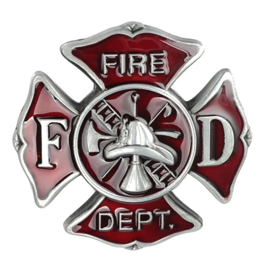 firefighter belt buckle custom