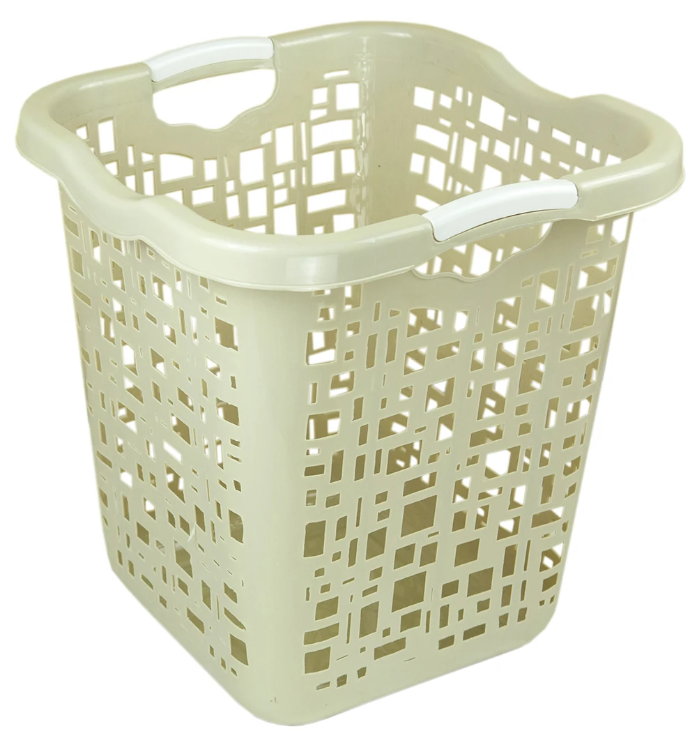 Plastic Laundry Basket 40*40*45cm Plastic Storage Basket Dirty Clothes
