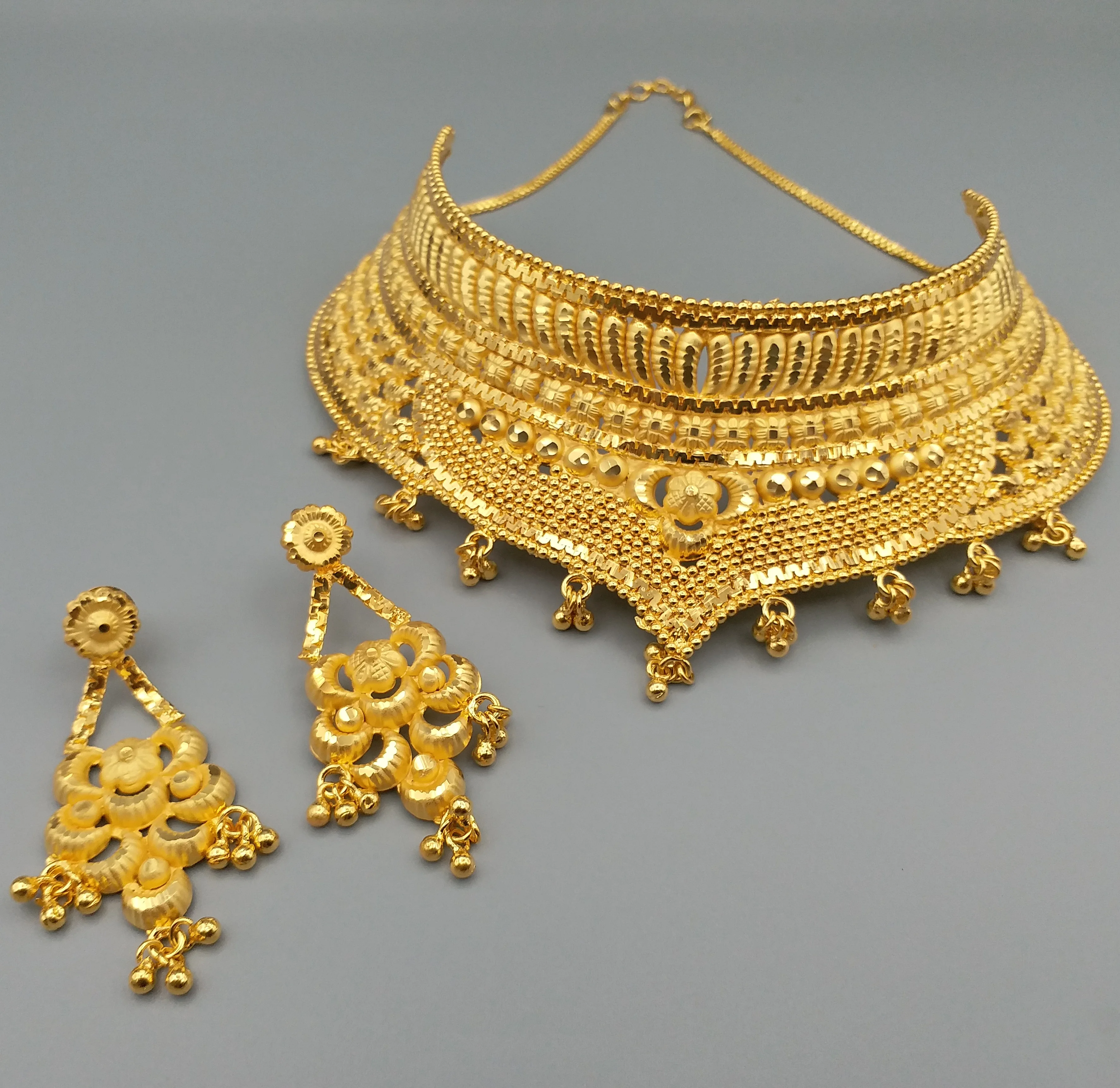 Big size Cz matte gold look alike temple studs- zivara fashion-earring –  Zivara Fashion